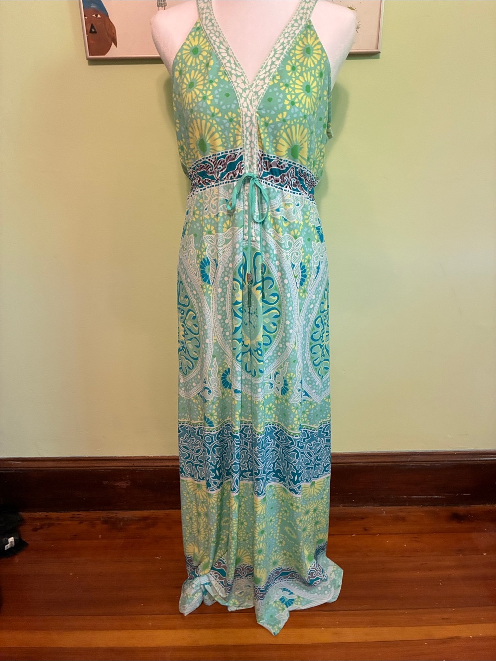 Hale Bob summer maxi dress, size M, in EUC